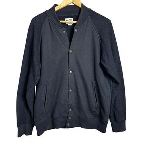 1971 Reiss Black Baseball Bomber Jacket‎ Varsity Style Mens Size L streetwear